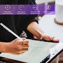 스타일러스 펜 미국 터치 스크린용 iPhone 아이패드 Pro 및 기타 태블릿과 호환되는 디지털 펜슬 액티브 파인 포인트 스타일리스트-634140, 하얀색