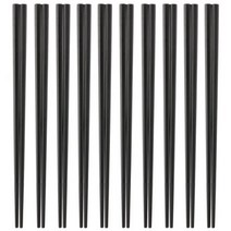 HASEKIN Glass Fiber Eco Chopsticks Pack of 10 Black, 1