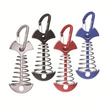 캠핑 텐트용품 알루미늄 데크팩 카라비너 8개 1세트, 블루 8pcs