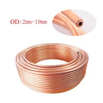 1m/3m OD 2mm-12.7mm 구리 코일/공조 냉동 호스 튜브/T2 소프트 코일 튜브, [18] OD 10mm x T 1.5mm, [02] 3 Meters