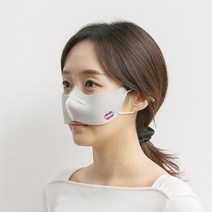 오필리아 코마스크 코스크 빨아쓰는 구리원사 마스크 식당 카페 비염 비말 코가리개, 화이트