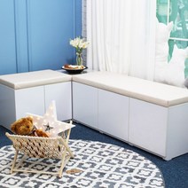 텐스페이스(10SPACE) 소피드메종 헤븐 도어 1200 수납벤치 HV03R, 올리브그린