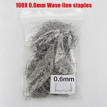 플라스틱 용접기용 핫 스테이플러 자동차 수리 와이어 범퍼, 05 0 6mm Wave_01 100PCS