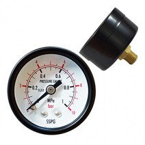 +[복스마켓]+_삼성계기 일반 압력계 D타입 40파이 게이지 측정공구 수도배관 보일러배관+[BOKS_MARKET]+, 40파이 1bar