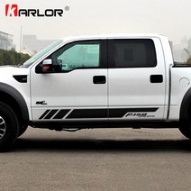 포드 레인저 랩터 F150 픽업용 자동차 차량용 양면 스티커 데칼 장식 1쌍, 05 YELLOW_06 F650