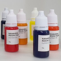 나나힐 레진용 에폭시 uv 레진아트 조색제 레진공예 물감, 06 조색제 오렌지