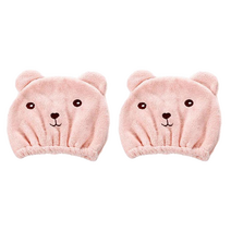 극세사 헤어타올 2개, 핑크2개