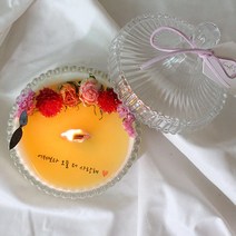메리고라운드 프로포즈 메세지 문구 천연 소이캔들 250ml (선물포장), 클린코튼