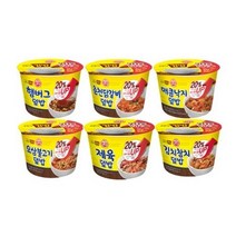 컵밥 6종세트 (햄버그 춘천닭갈비 매콤낙지 오삼불고기 제육덮밥 김치참치), 310g, 2세트