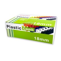 오피스존 제본용 플라스틱링 18mm 100개입 제본링, 흰색
