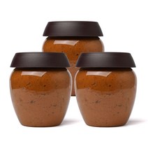 짱이야마을 국산콩 100% 정통방식 제조 한식 보리등겨장 500g 3개