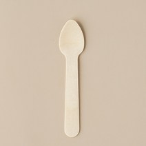 친환경 카페용품 벌크포장 일회용 스푼 나무숟가락 110mm