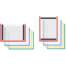 A3 후면자석 내용물교체형 투명 안내판 표지판 10개입 사인물 전시용품 알림판 표지판 안내 팻말, 쿠팡1 아이스초코 가로형 파랑 10개, 쿠팡1 아이스초코 본상품선택