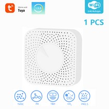 Tuya Wifi 스마트 공기 품질 모니터 CO2 센서 온도 습도 측정기 VOC HCH, 01 CHINA, 01 1 PCS