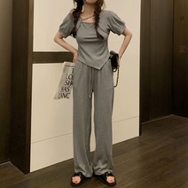 메이킹유 트레이닝복세트 이지팬츠 언발란스 티셔츠 밴딩팬츠 523콤스세트