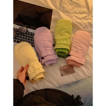 장갑 패딩 벙어리 털 방수 방한 여성 손목