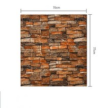 폼브릭 폼블럭 비스코스3d입체벽첩 빈티지벽돌벽첩 배경벽지 사이즈 77*70cm 두께3mm/4.5mm, 레트로 레드, 4.5mm