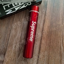 슈프림 보온 보냉 텀블러 보온병 레드 블랙 메탈재질, 레드 Supreme 보온병