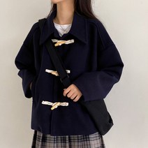 데이위드미 / [누빔] 오버핏 떡볶이 모직 더플 숏 코트