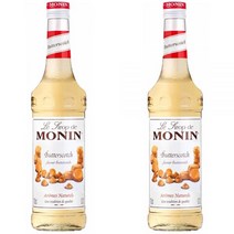 영국 MONIN Premium Butter Scotch Syrup 모닌 버터 스카치 시럽 700ml 2팩, 2개