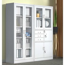 철제 캐비넷 사무용 회사 진열장 관물대 캐비닛 철재장, 6단 슬라이딩 도어 캐비닛 1.2mm