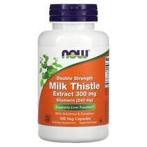 나우푸드 (나우 푸드) 더블 스트렝스 실리마린 300mg 베지 캡슐 옵션확인필수, 200 개