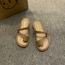위원 여성용 하늘 스트랩 슬리퍼
