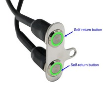 오토바이 블루투스 헤드셋MotoLovee 스테인레스 스틸 LED 오토바이 스위치 ON-OFF 핸들 바 조정 가능한 마, 09 D1