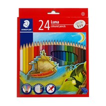 어른 어르신 노인 시니어 성인 치매 예방 쉬운 색칠 공부 놀이 컬러링 북 책, 스테들러 24색 색연필