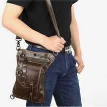 공방 목수 빈티지 가죽 남자 힙색 허리가방 삼촌 놀이공원 노점 장년