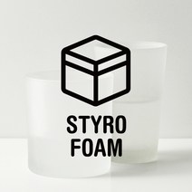 루리앤메리 분리수거 픽토그램 스티커 10 스티로폼 재활용스티커, A 검정+영문