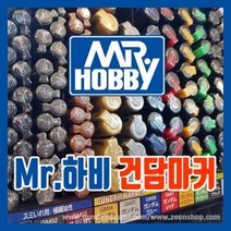 Mr 건담마커 먹선펜 붓펜 지우개 건담 건프라 모형 피규어 자동차 프라모델 세부 부분색칠 패널라인 메탈릭, Mr 건담마커 GM07 블랙 먹선펜