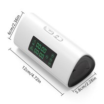 코골이방지 양압기 오존 소독기 클리너 살균제 호흡기 호흡 기계 마스크 튜브 Cpap 용 커넥터 백이있는 클, 01 size