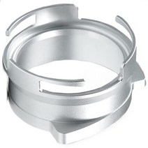 커피머신 부품 소모품 에스프레소 도징 깔때기 54mm breville 포터 필터와 호환되는 알루미늄 금속 바리스타 도징 깔때기 가스켓 포타필터, 은