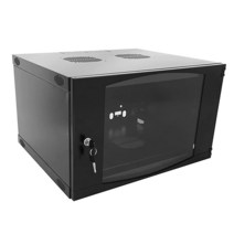 RAISING ELECTRONICS 9U 벽 마운트 네트워크 서버 캐비닛 랙 인클로저 플렉시 글라스 도어락 450mm 깊이 642008