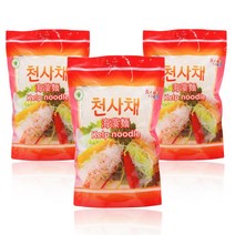 천혜식품 제주 섬마을 국내산 천사채 냉체 샐러드 잡채 가정식 요리용+주방위생장갑 행주물티슈 증정, 300g x 3개, 3개