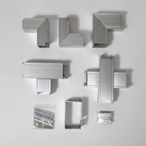대한몰드 알루미늄 덕트 AL닥트 60x60 엘보 부속 케이블 보호관, 수평 십자, 1개
