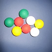 (사이언스마켓)스티로폼 적색/노란색/청색/흑색구 50개(25mm), 노란색(30mm)