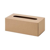 무인 양품 크래프트 티슈 박스・조립식 폭 22.5×안길이 11×높이 8.3 cm 02526245 베이지