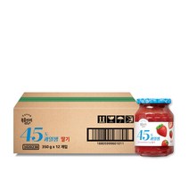 복음자리 45도 과일잼 딸기, 350g, 12개