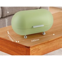 브레드박스 비상 약통보관함 정리수납함 케이스, 보관함, 아보카도 그린, 1개