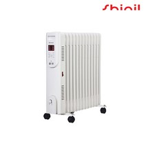 신일 디지털 라디에이터 13핀 2500W 리모컨 타이머 이동형 과열방지 전도안전, SER-KP13D