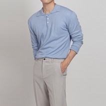 스타일에스 남자 오버핏 캐시라이크 긴팔 니트 카라 티셔츠 가을 겨울 스웨터 11color
