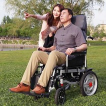Medster 경량 자동 전동휠체어 노인 장애인 접이식, D6하이백20A30~35km충격흡수미끄럼방지