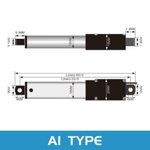 유압 모터 감속 25mm 미니 전기 선형 액추에이터 dc 12v 10mm 30mm 50mm 마이크로 장난감 찬장 문 텔레스코픽 폴 10 인치, [14] A2 150MM Stroke, [04] DC12V 40N 30MMS
