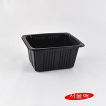 UL-12157 반찬실링용기 실링분식 일회용용기12157 1215용기 포장용기12157 실링용기12157 500개, 검정