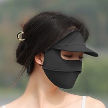 골프마스크 골프 얼굴 가리개 햇빛 자외선차단 냉감 마스크, 1, 다크 나이트 블랙(레귤러 스타일)