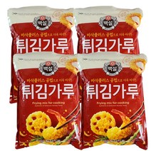 CJ제일제당 바삭한 튀김가루, 1kg, 4개