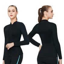 HIGI Flexel 잠수복 상의 남성 2mm 남성 상의 차가운 물에서 따뜻함을 유지 전면 지퍼 재킷 서핑 카약 스노클링 패들 보딩용 블랙 스몰 4446008749, XX-Large