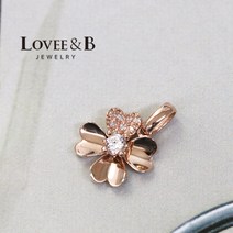 [러비앤비] 14K 18K 플라워큐 펜던트